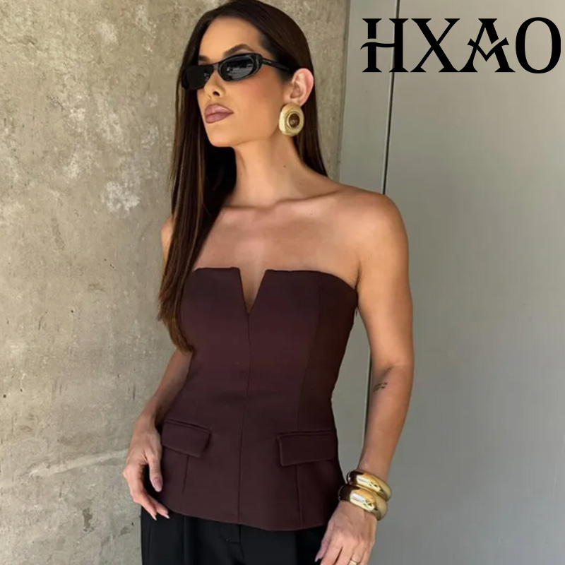 HXAO Strapless Tube Top Women  - Strapless Bra Backless ulasan dan harga