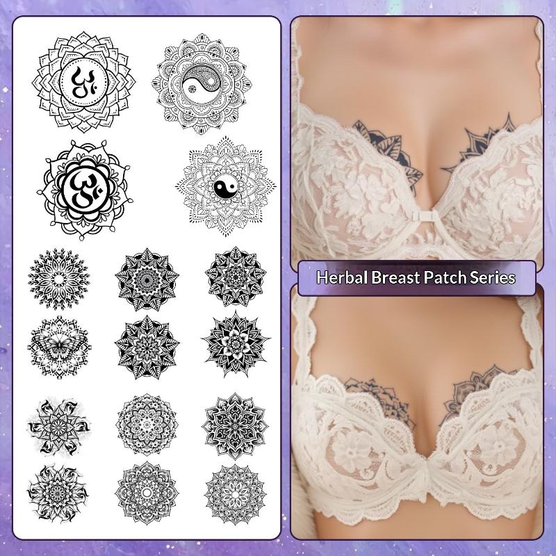 2/3/6/8 Sheets Datura Pattern  - Nipple Cover Pasties ulasan dan harga