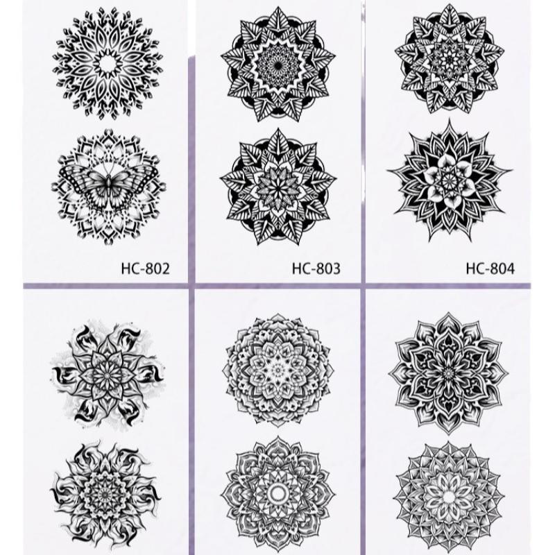 2/3/6/8 Sheets Datura Pattern  - Nipple Cover Pasties ulasan dan harga